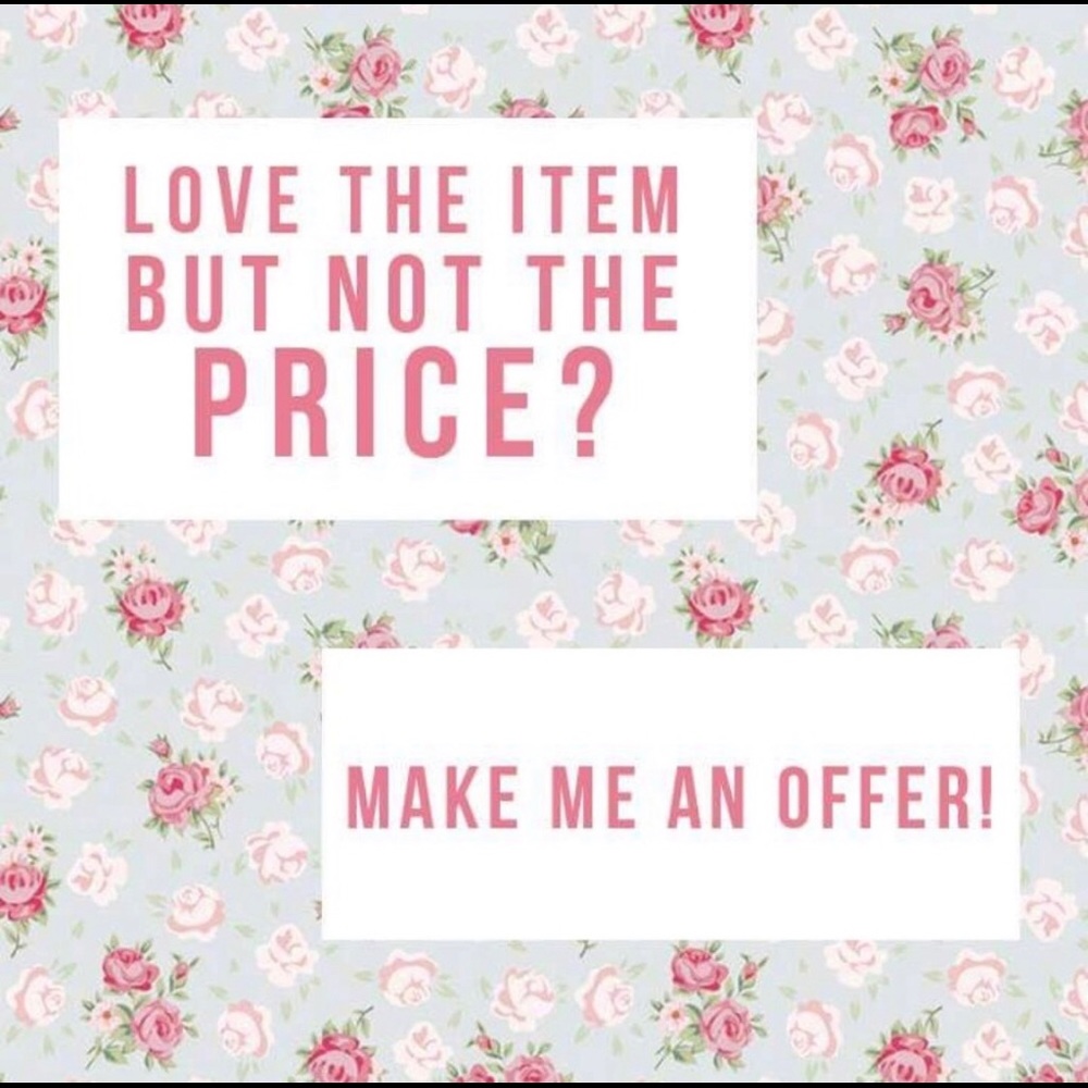 All offers welcome, let’s bargain! ❤️
